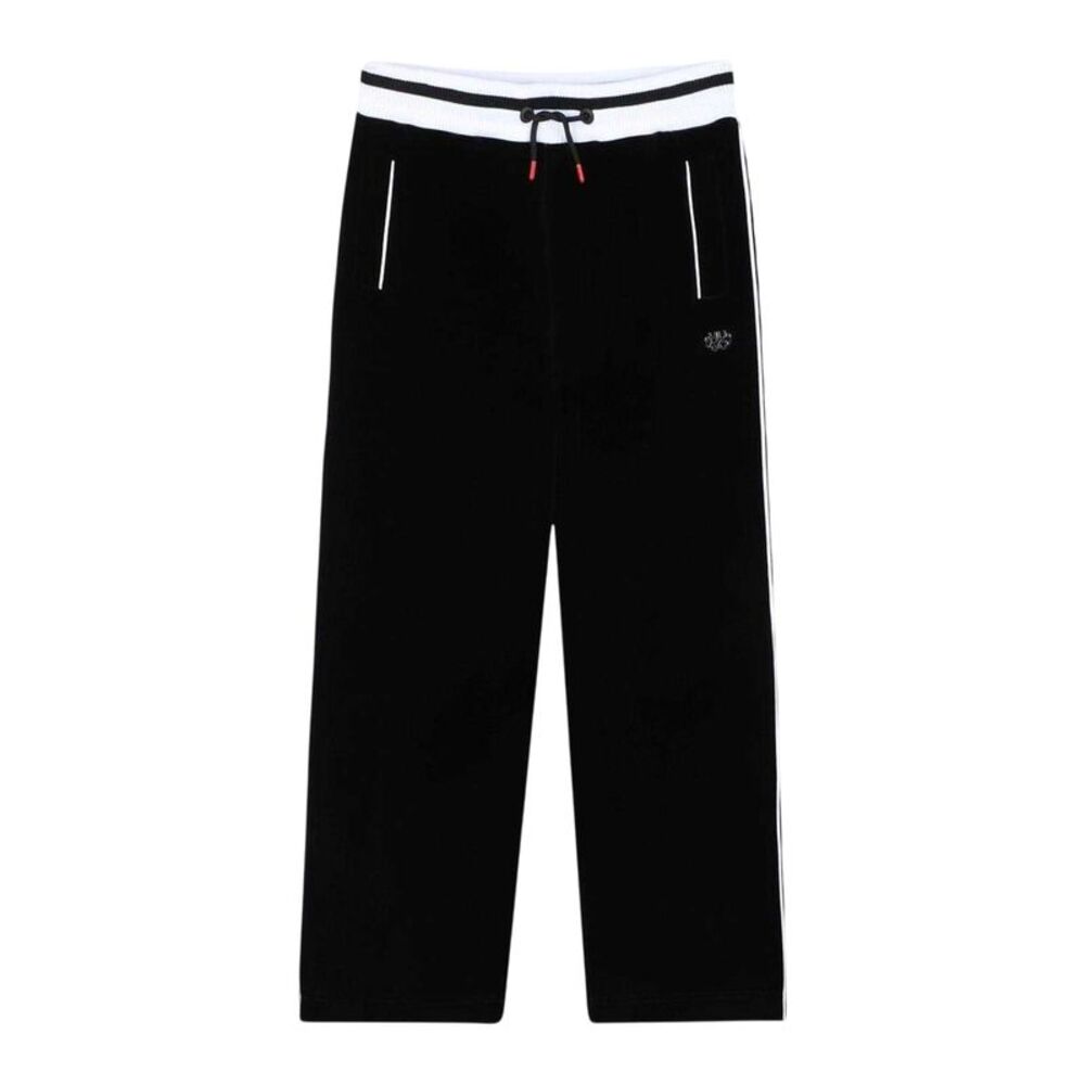 Hugo Childrens/Kids Stripe Detail Wide Leg Joggers / Black